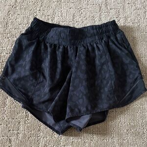 lululemon athletica Black Camo Athletic Shorts
